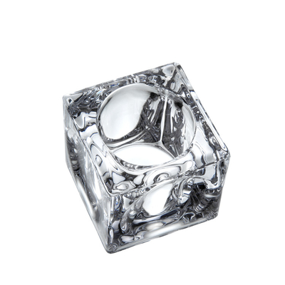 Hot sales customized clear crystal glass Candle Holder