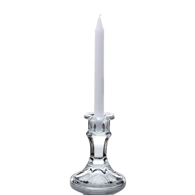 Hot sales customized clear crystal glass candelabra candlestick holder