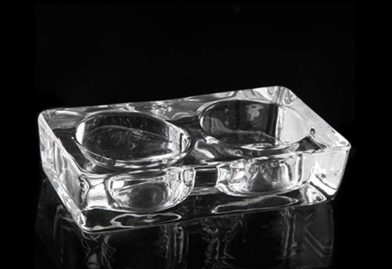 Factory Direct Transparent Glass Candle Holder with Tealight Set for party wedding decoration