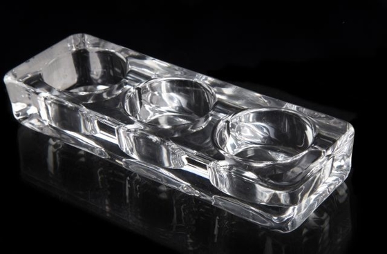 Factory Custom Clear Transparent Candle Holder with 3 Tealight Set for party wedding decoration