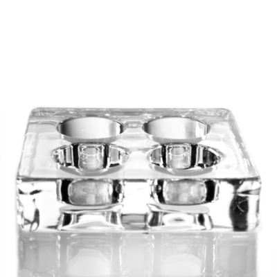 Glass Transparent Candle Holder with 4 Tealight Set for party wedding decoration