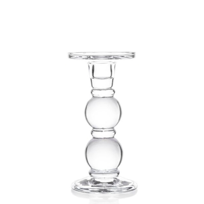 Upmarket Quality Wholesale clear tall glass candelabra candlestick holder for party