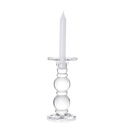 Upmarket Quality Wholesale clear tall glass candelabra candlestick holder for party