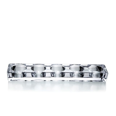 Latest new design Transparent Candle Holder with 5 Tealight Set for party wedding decoration
