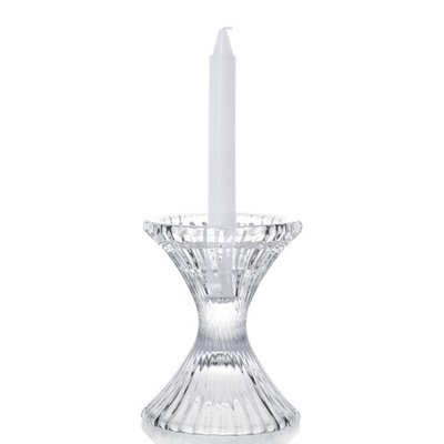 Hot sales customized clear crystal glass candelabra candlestick holder