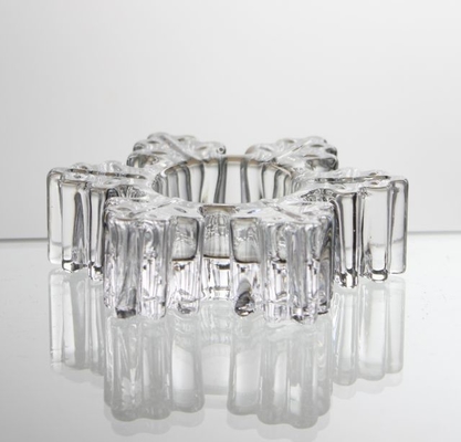 Clear Tea Light Candle Holder Lead Free Crystal Glass Creative Party Celebration Decoration