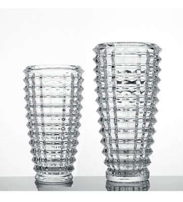 High Quality Window Collection Transparent Clear Engraved Exquisite Glass Vase