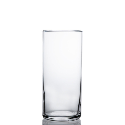 Wholesale Indoor Home Decorative Clear Cylinder Murano Design Glass Vase Wedding