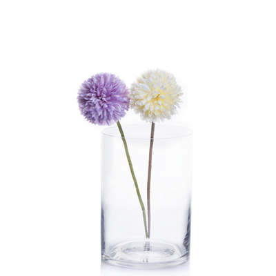 Wholesale Indoor Home Decorative Clear Cylinder Murano Design Glass Vase Wedding