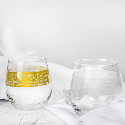 Fashion new style clear glass goblet wine glass gift set lead-free crystal glass cup