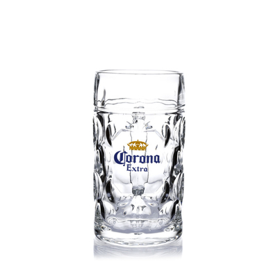 Wholesale customized German style oversized glass handheld beer mug