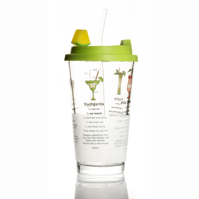 Top quality 455ML 16OZ decals with straw and silicone llid glass juice drinking jar