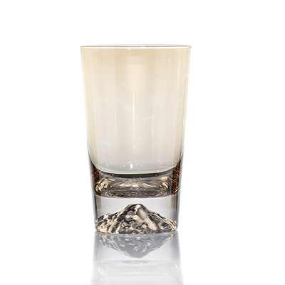 Factory Direct Selling Amber-Plated Crystal Glass Gift Champagne Wine Glass Set