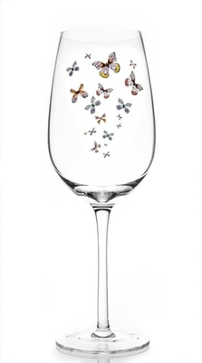 Butterfly Series Business Gifts Transparent Lead-free Crystal Red Wine Glass Cup Hand blown Wine glasses