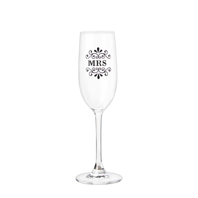 High Quality Couple Champagne Flute Set Valentie's Day Gift Lead Free Crystal Crystal Transparent Wine Glass Set