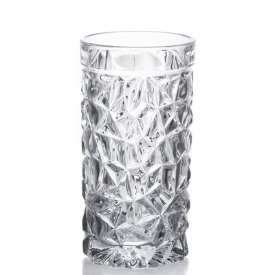 Glass Water Carafe Glass Beverage Pitcher Clear Set with Hiball Glass and Tumbler Glass