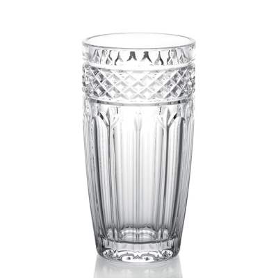 1.4L Machined Made Glass Water Carafe Old Fashion With Hiball Glass