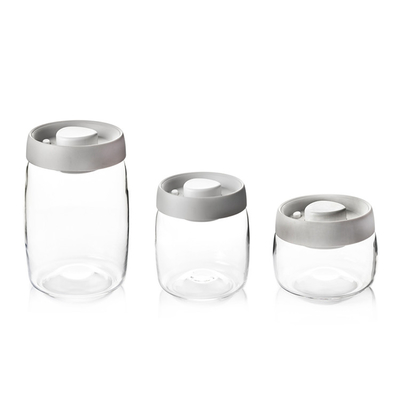 Glass Candy Jars With PP Lid