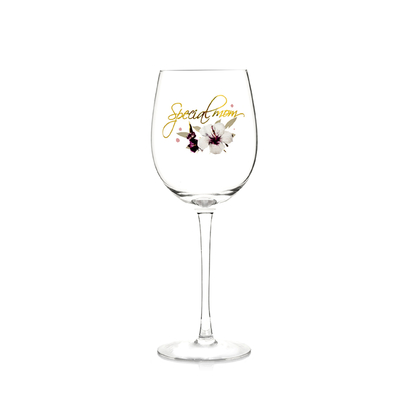 Personalized Gift Goblet Mother'S Day Glass Gift Wine Glass Custom Pattern