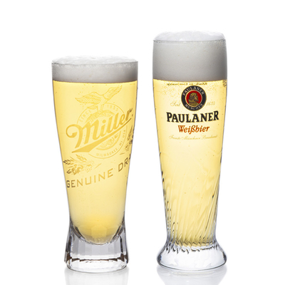 FDA Safe Transparent Beer Glass Mug Personalised Large Capacity