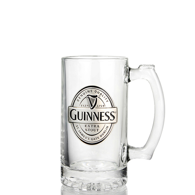 470ml Promotional Transparent Crystal Beer Glass With Handle