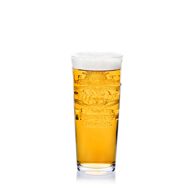 535ml Transparent Promotional Drinking Glasses , Promotional Beer Glasses With Logo