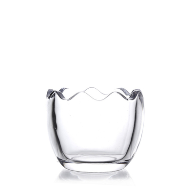 Creative Egg Shape 150ml Glass Candy Jars Crystal For Storage