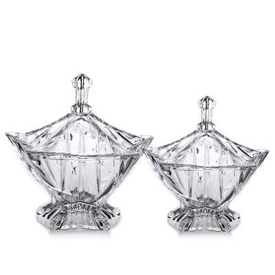 Vintage Transparent Glass Candy Jars LightHouse Shape Home Use