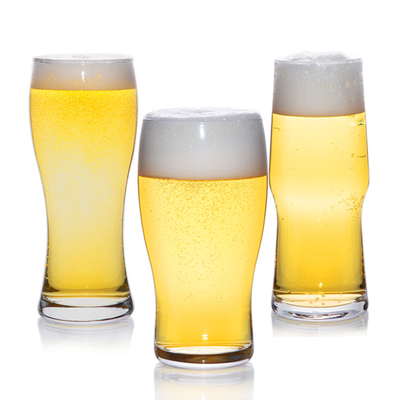 638ml Promotional Transparent Beer Glass Mug Lead Free With Customized Logo