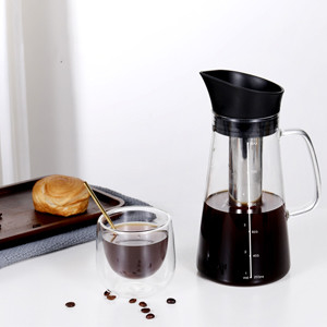 700ml Clear Cold Brew Iced Coffee Maker With Stainless Steel Filter