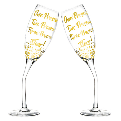 Modern Customized Champagne Flute Glass Transparent 125ml For Home