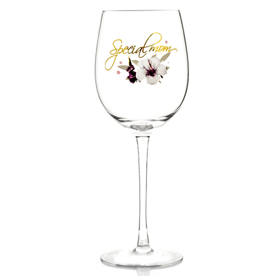 Hand Blow Crystal Goblet Wine Glasses , 500ml Wine Glasses For Festival