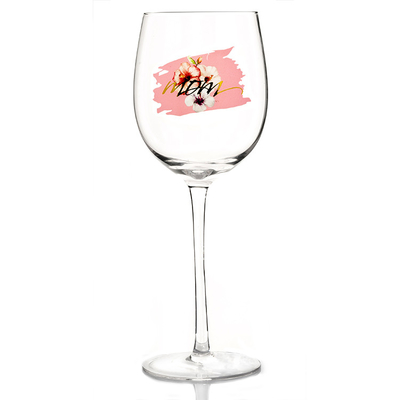 Hand Blow Crystal Goblet Wine Glasses , 500ml Wine Glasses For Festival