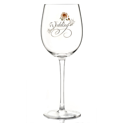 Hand Blow Crystal Goblet Wine Glasses , 500ml Wine Glasses For Festival
