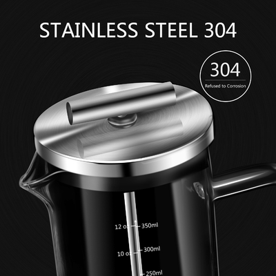 1000ml House Glassware High Borosilicate Glass Coffee Maker Four Layer Filtration