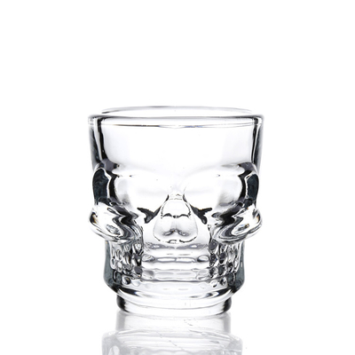 LFGB Approval 1.7oz Shot Drinking Glasses Double Shape For Whiskey