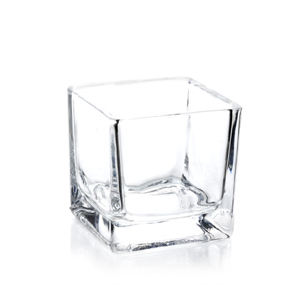 Multipurpose Crystal Hurricane Candle Holders , Floating Glass Candle Holders 10cm