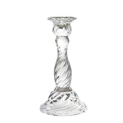Long Stem 24cm Height Glass Votive Candle Holders Clear For Table