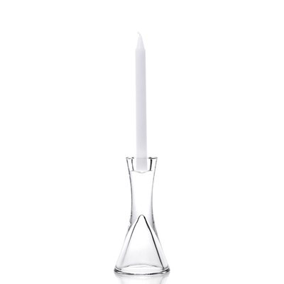 18cm Height Modern Taper Glass Candle Holder For Wedding Ceremony