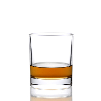 276ml Round Glass Highball Tumblers , Heavy Base Whisky Glass Whisky Customized