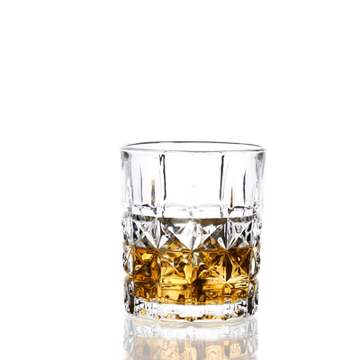 Tangson Hotel Use Highball Drinking Glasses , 300 Ml Wine Glass Crystal Rock Style