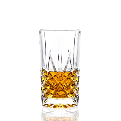 Clear Machine Pressed Square Tumbler Glass 354ml For Birthday Gifts