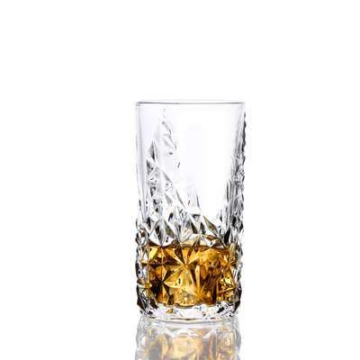 Clear Machine Pressed Square Tumbler Glass 354ml For Birthday Gifts