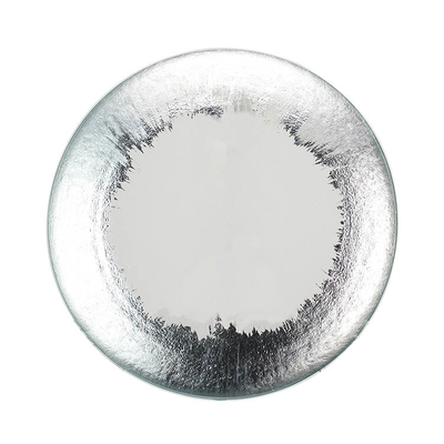 24cm Artistical Glass Plates And Bowls , Clear Charger Plates Elegant Classic