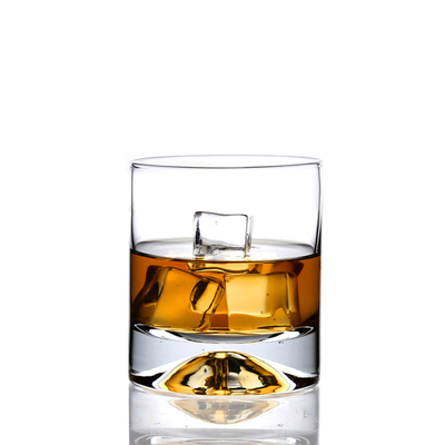 Engraved Heavy Base Dublin Crystal Whiskey Glasses 271ML