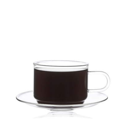 Double Wall Insulated Glass Mugs 214ML For Cappuccino Espresso