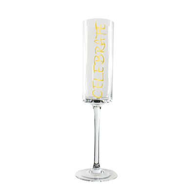 LFGB Personalized 225ml Machine Pressed Champagne Flutes Glass