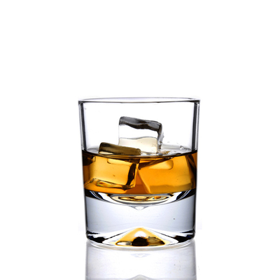 LFGB Customized Heavy Base Mountain Plain Whiskey Glass 144ml