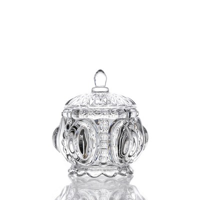 LFGB Unique Transparent Soda lime Glass Food Storage Container