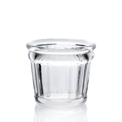 ODM Round Clear Glass Candle Holders 7.8x6.8cm for Home Decor